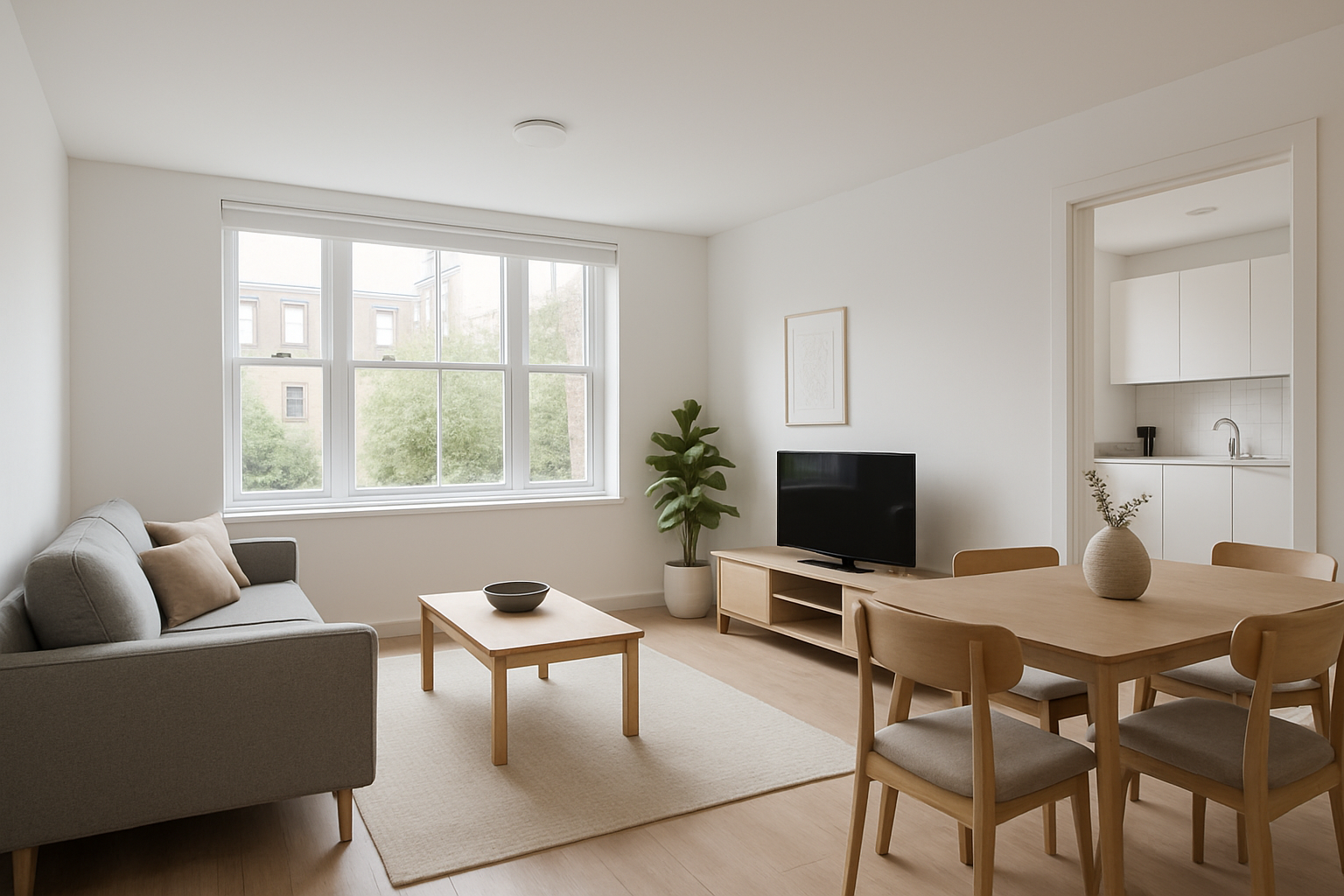 Camden 2 bedroom short stay apartment living room London